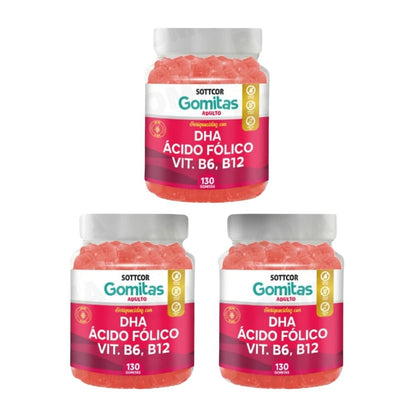GOMITAS DHA ÁCIDO FÓLICO 130UND