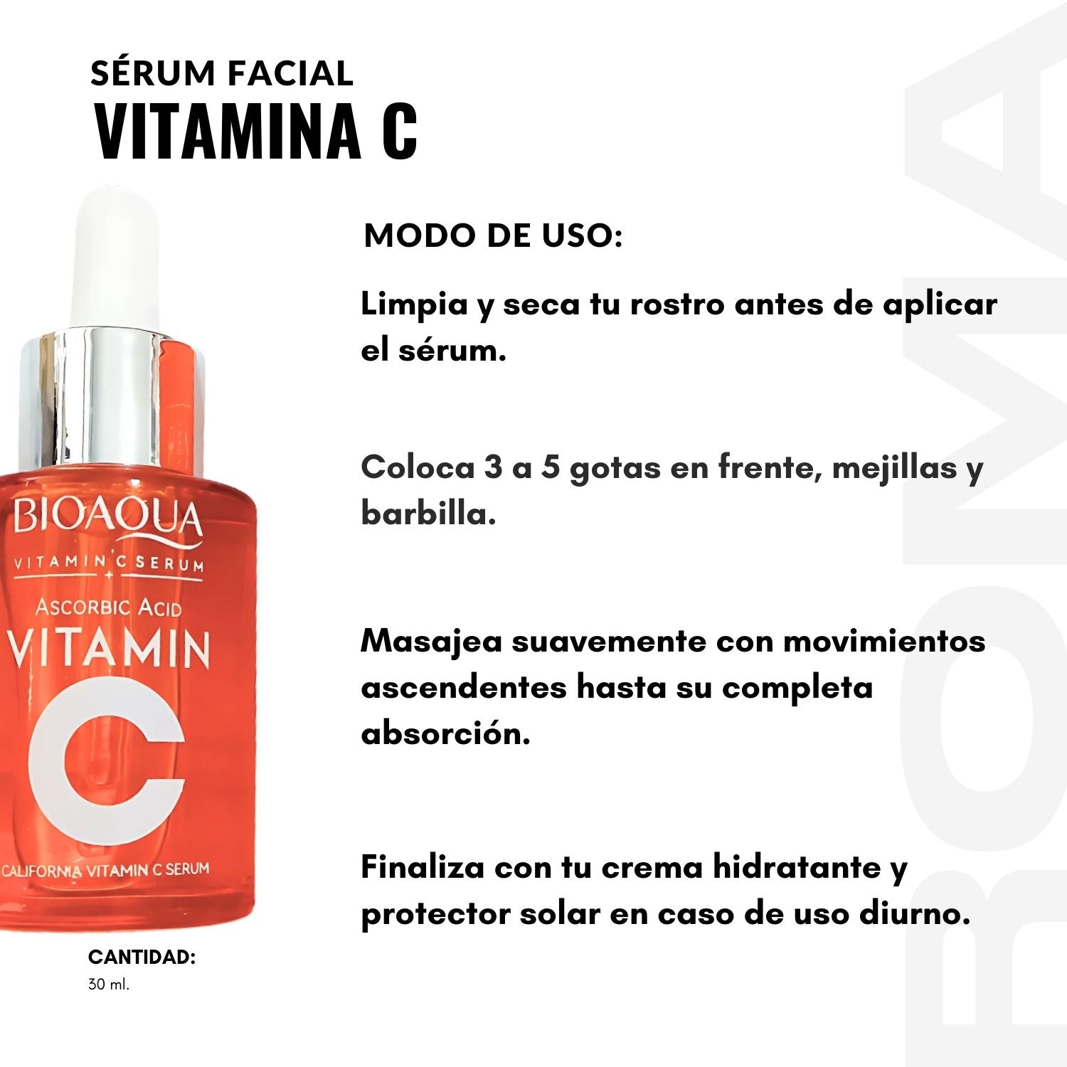 SÉRUM FACIAL VITAMINA C 30ML BIOAQUA