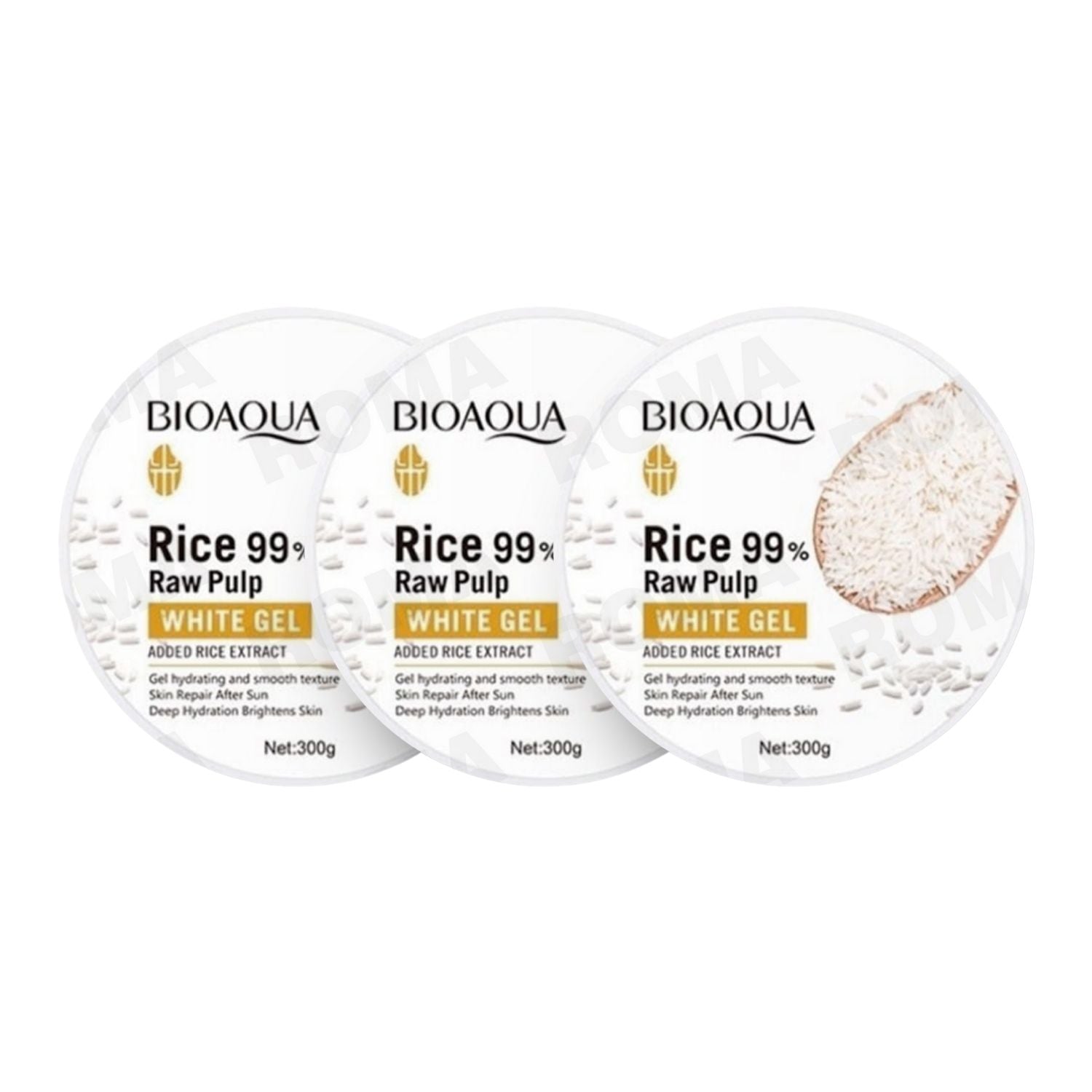 GEL HIDRATANTE Y REPARADOR FACIAL DE ARROZ BIOAQUA 300G