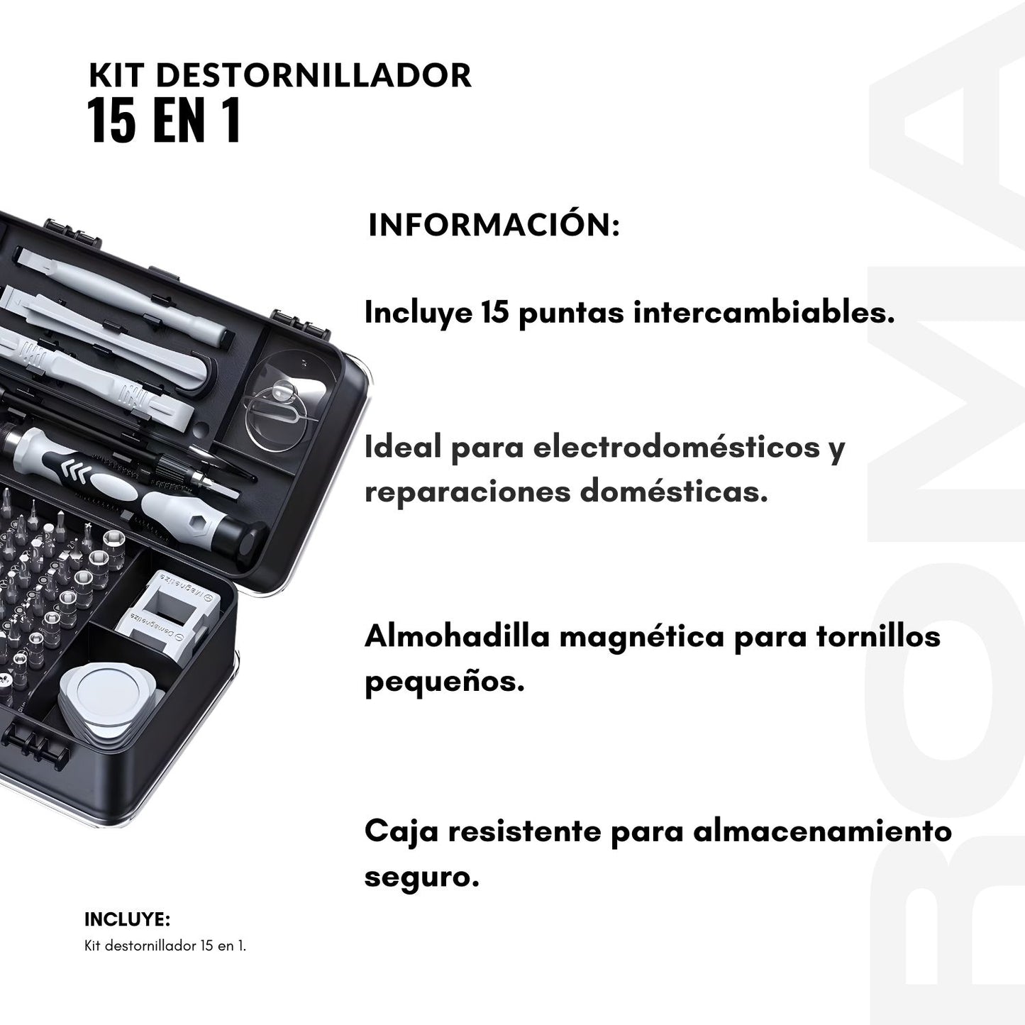 KIT DESTORNILLADOR 15 EN 1