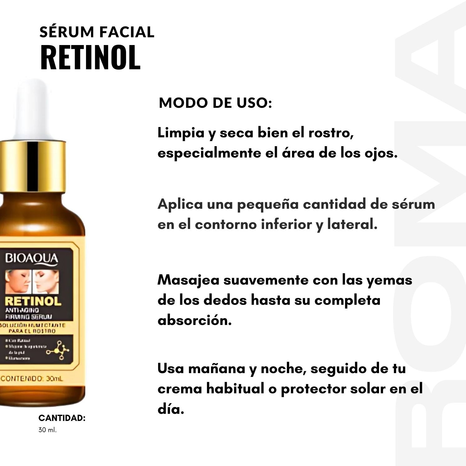SÉRUM FACIAL RETINOL 30ML BIOAQUA