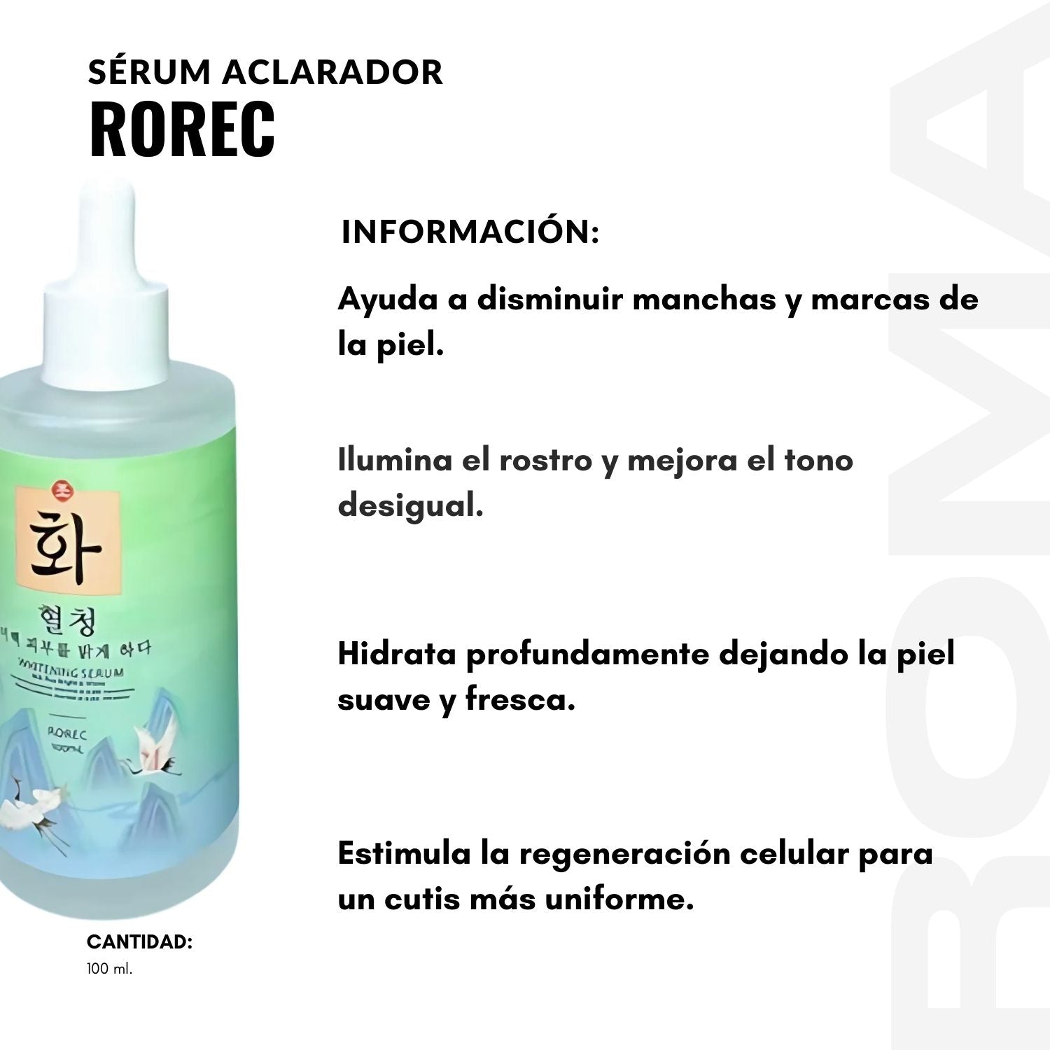 SÉRUM ACLARADOR ROREC 100ML