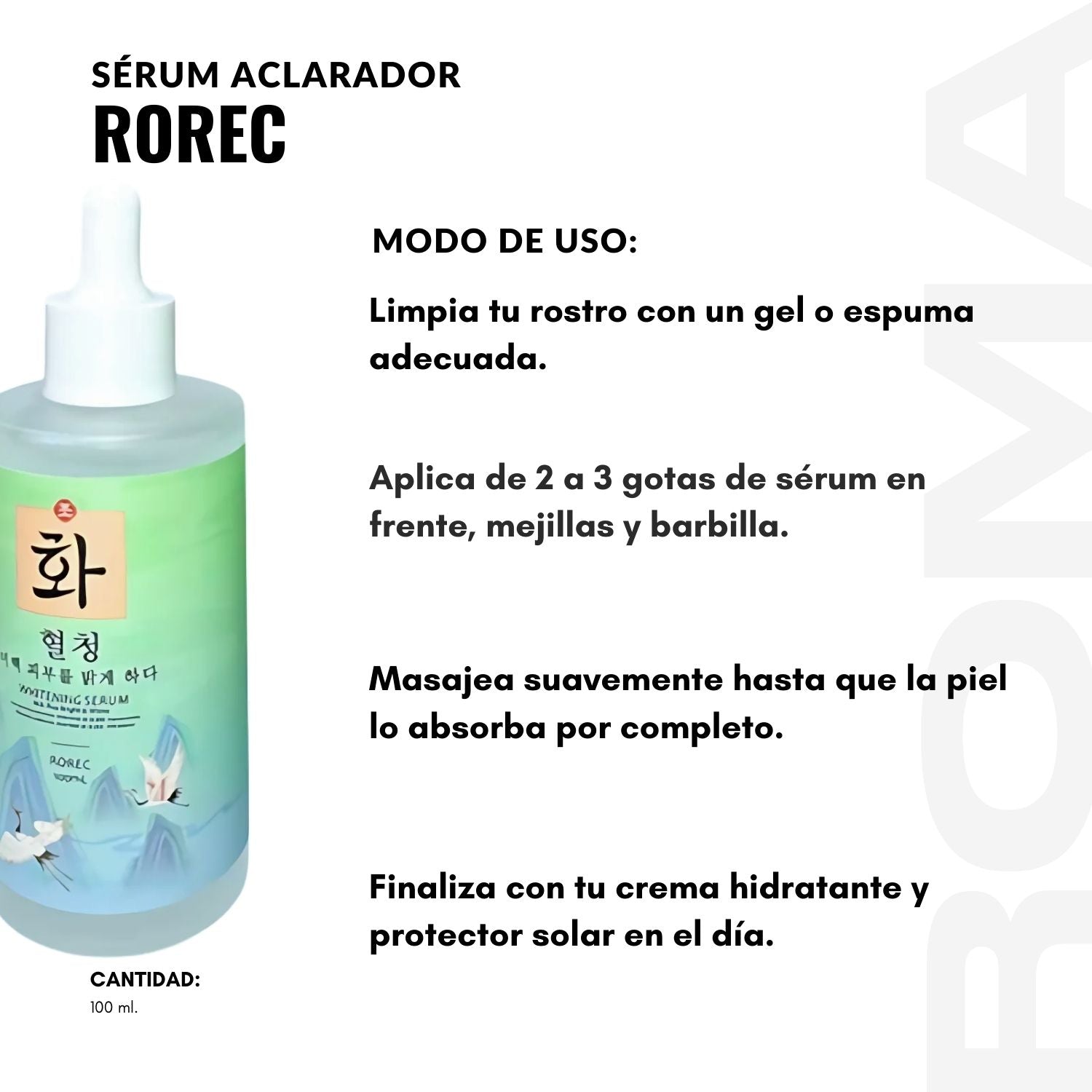 SÉRUM ACLARADOR ROREC 100ML