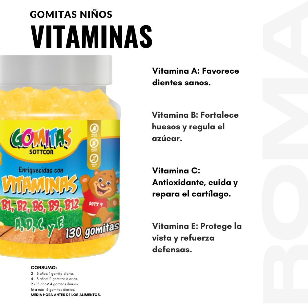 VITAMINAS NIÑOS 130UND