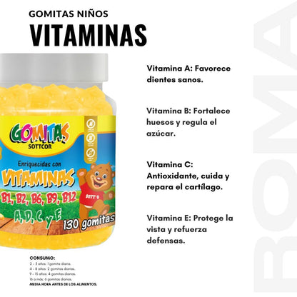 VITAMINAS NIÑOS 130UND