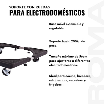 SOPORTE CON RUEDAS PARA ELECTRODOMÉSTICOS