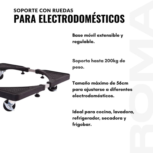 SOPORTE CON RUEDAS PARA ELECTRODOMÉSTICOS