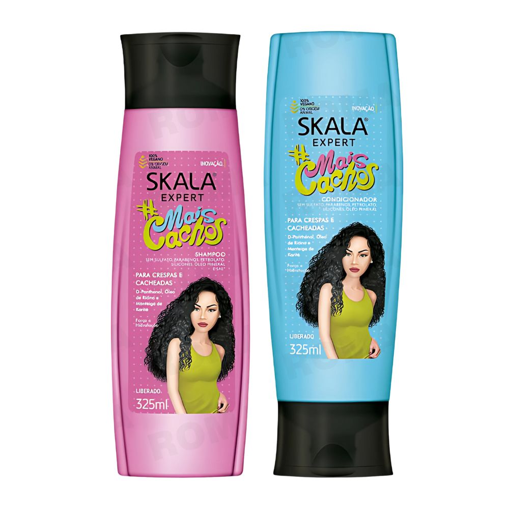 SHAMPOO + ACONDICIONADOR MAIS CACHOS SKALA EXPERT 325ML