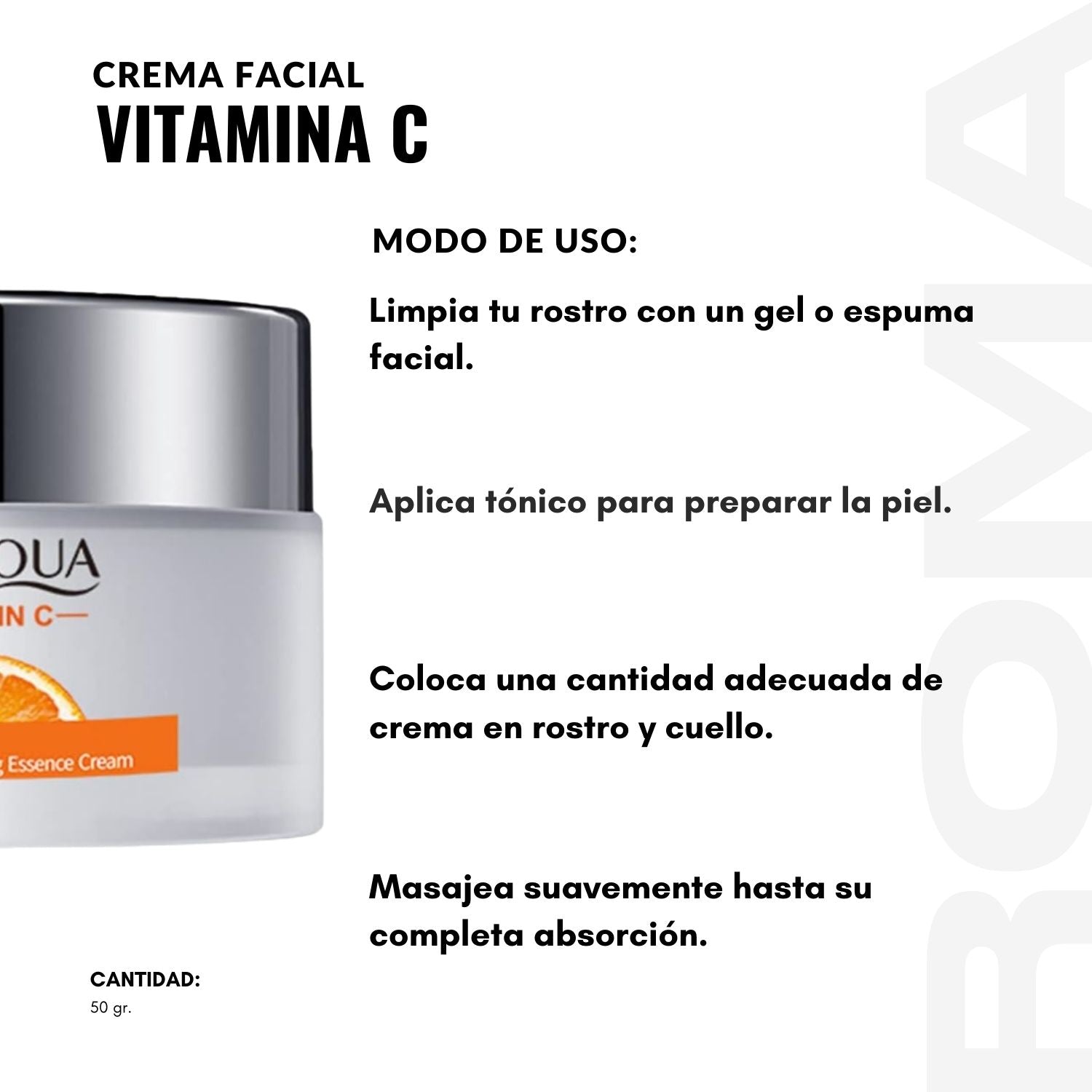 CREMA FACIAL VITAMINA C 50G BIOAQUA