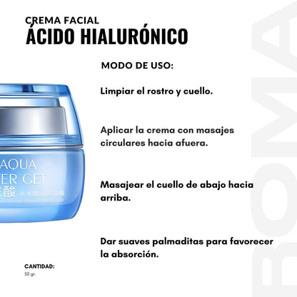 CREMA FACIAL ÁCIDO HIALURÓNICO 50G BIOAQUA