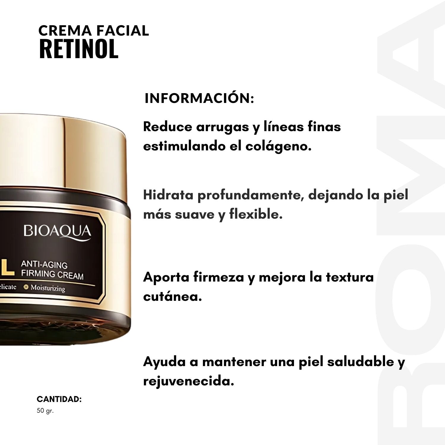 CREMA FACIAL RETINOL 50G BIOAQUA