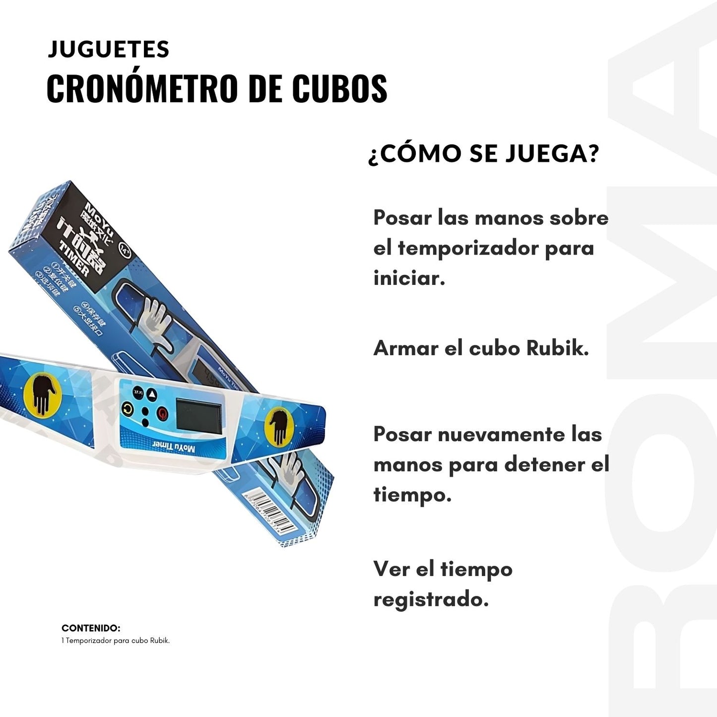 CRONÓMETRO DE CUBOS