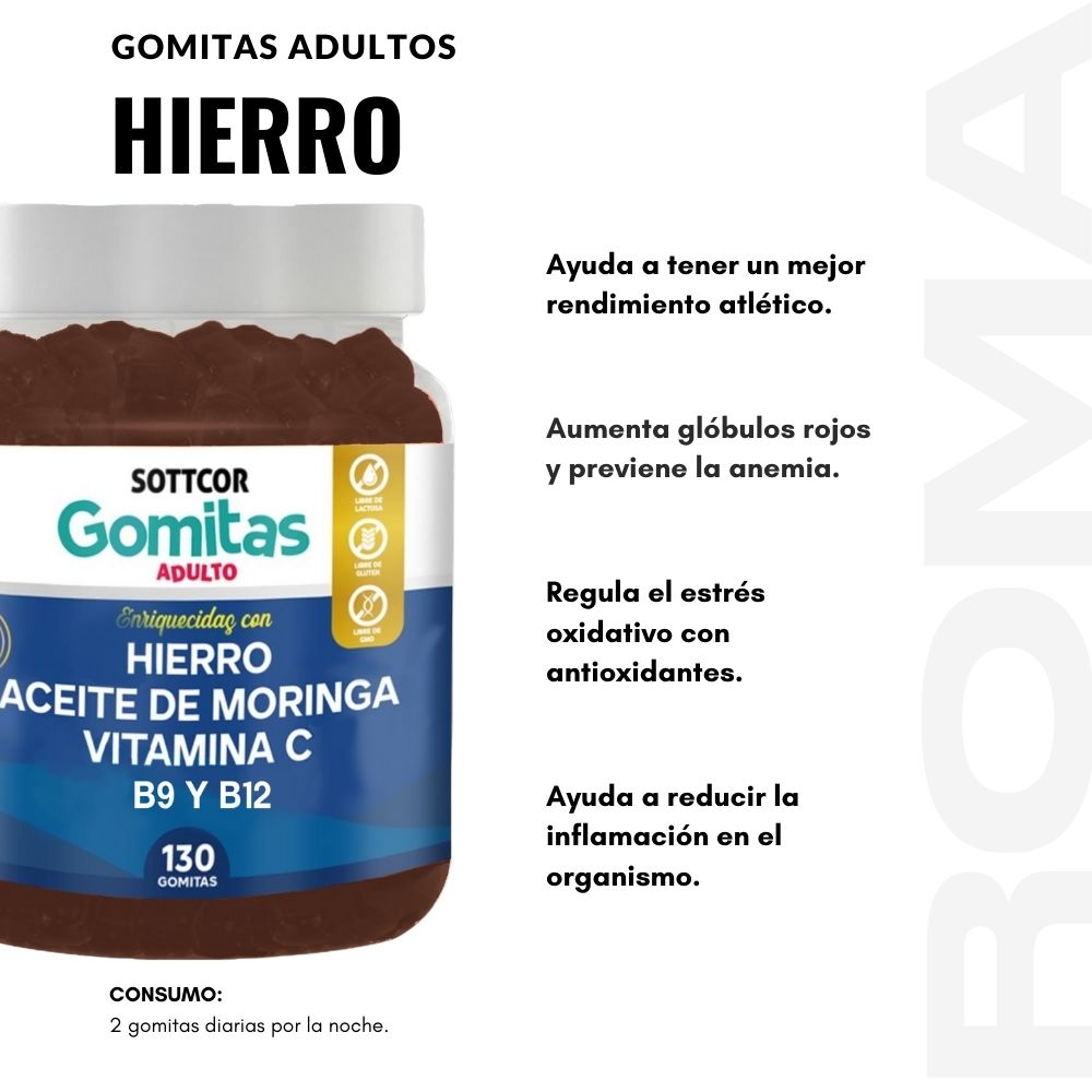 GOMITAS HIERRO 130UND