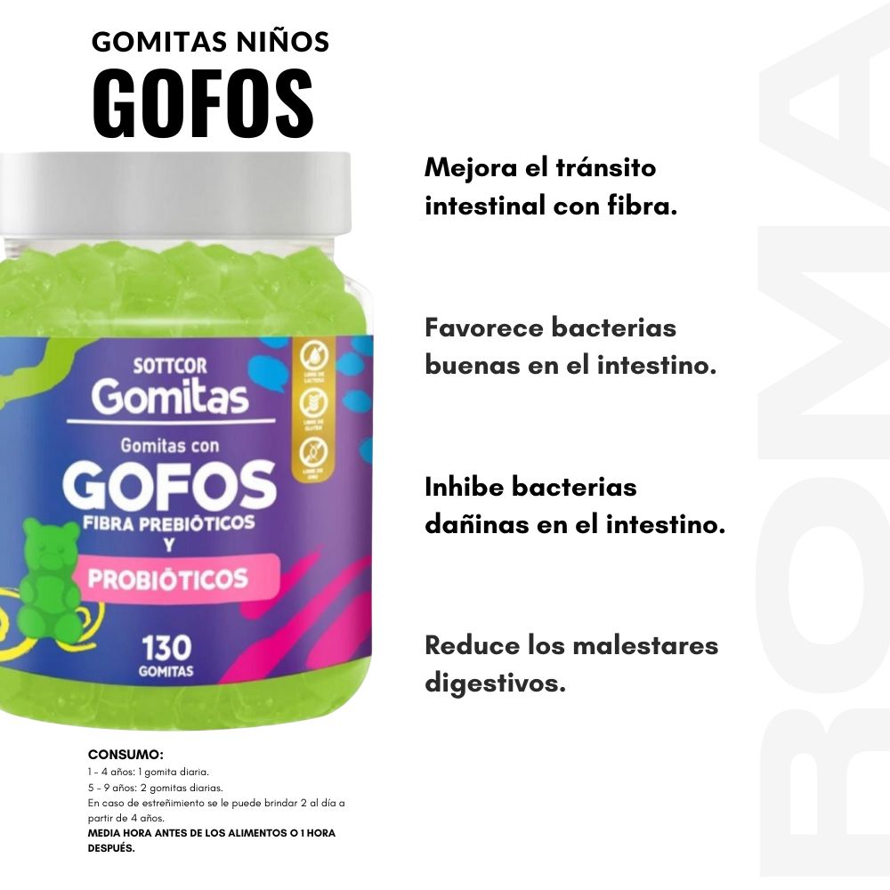 GOMITAS GOFOS NIÑOS 130UND