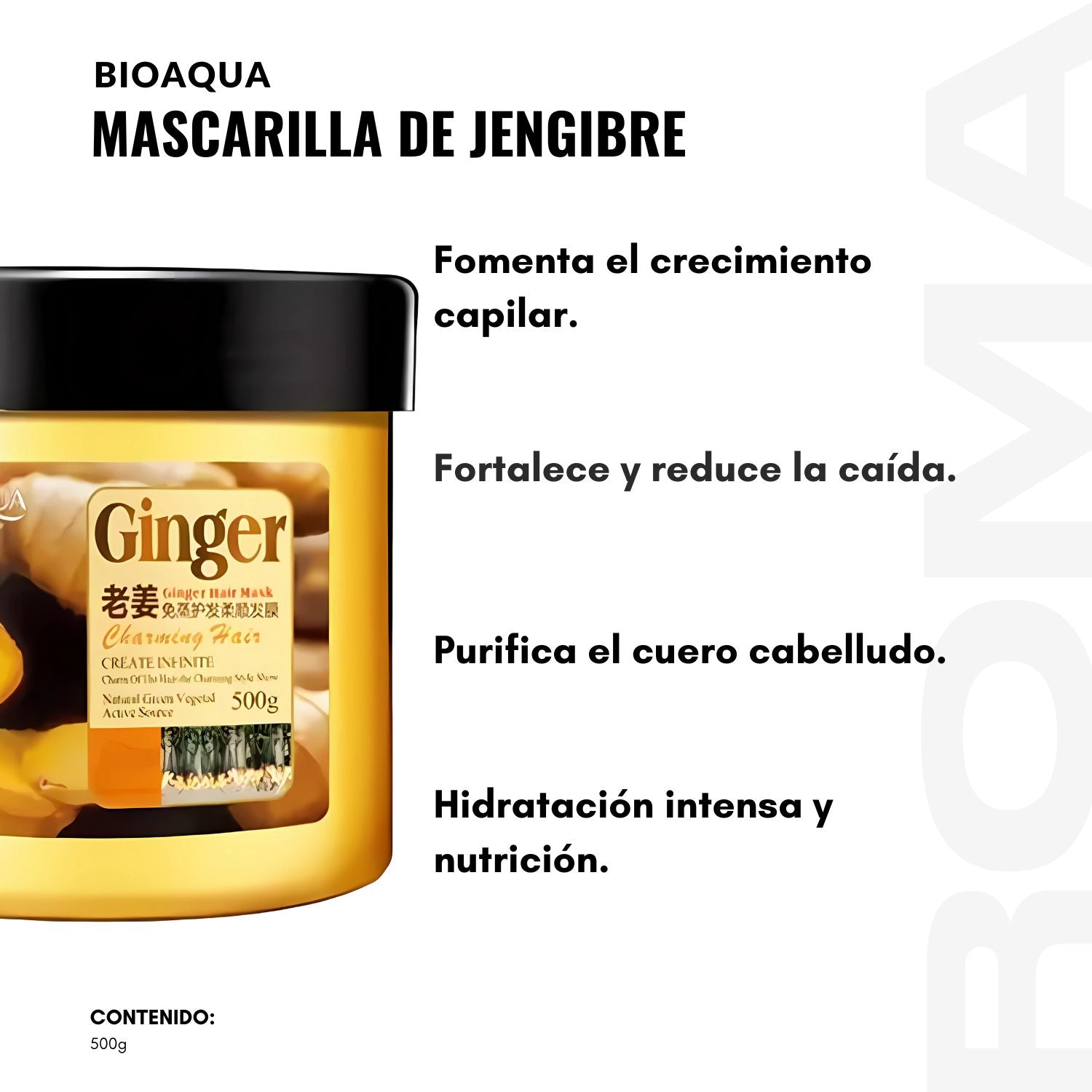 MASCARILLA DE JENGIBRE PARA EL CABELLO 500G