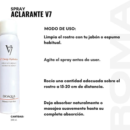 SPRAY ACLARANTE V7 200ML BIOAQUA