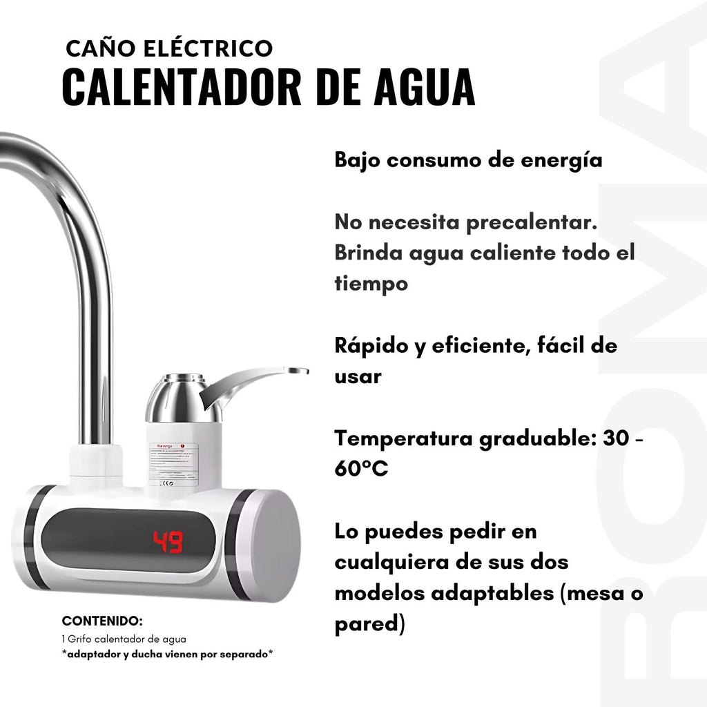 CAÑO ELÉCTRICO CALENTADOR DE AGUA