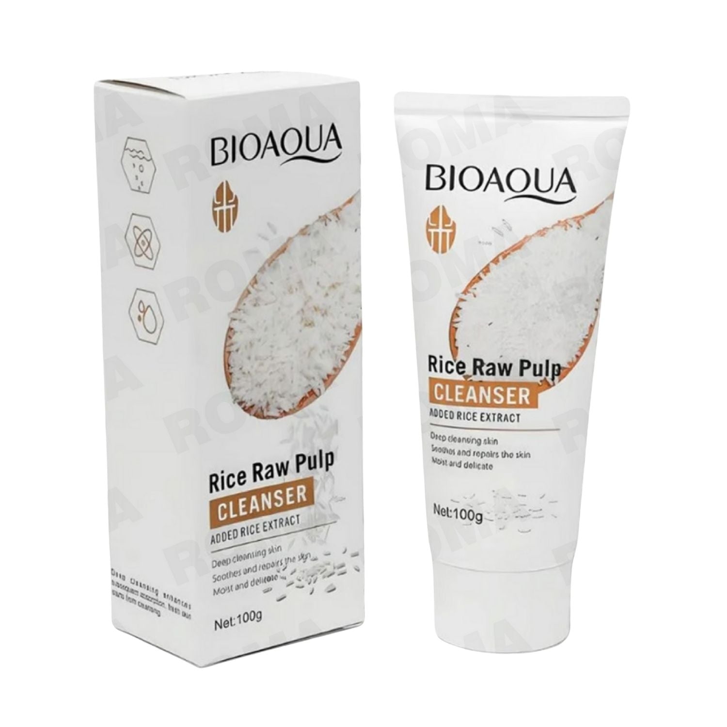 LIMPIADOR FACIAL DE ARROZ BIOAQUA 100G