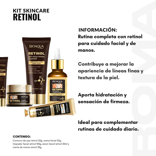 KIT SKINCARE RETINOL 5 PZS BIOAQUA