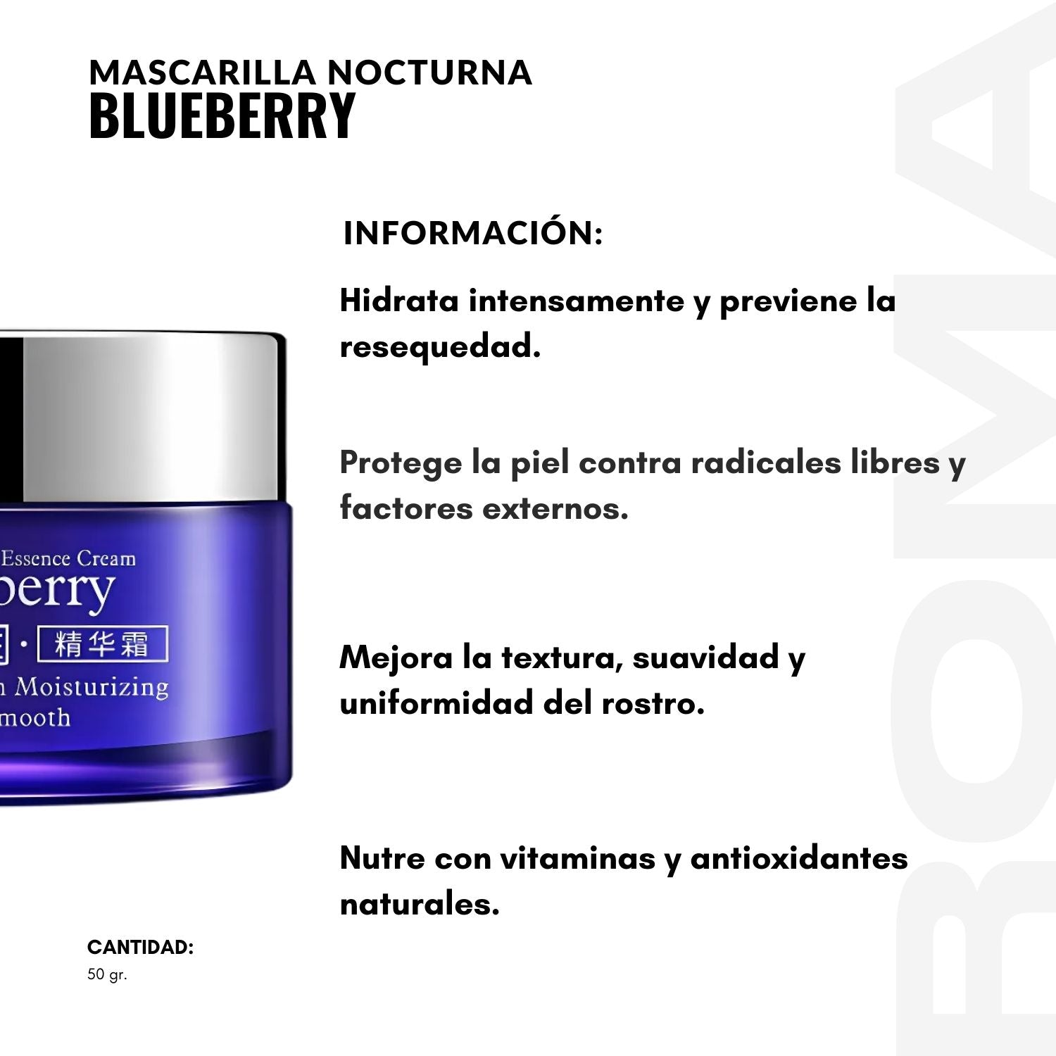 MASCARILLA NOCTURNA BLUEBERRY 50G BIOAQUA