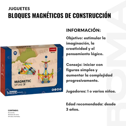 BLOQUES MAGNÉTICOS DE CONSTRUCCIÓN