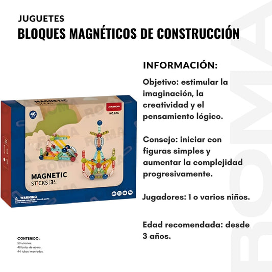 BLOQUES MAGNÉTICOS DE CONSTRUCCIÓN