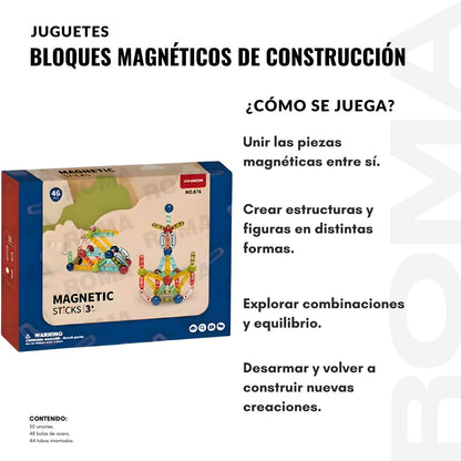 BLOQUES MAGNÉTICOS DE CONSTRUCCIÓN