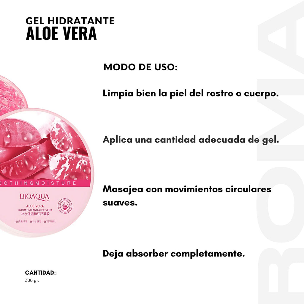 GEL ALOE VERA ROSA BIOAQUA 300G