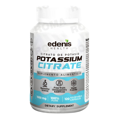 CITRATO DE POTASIO 120 CÁPSULAS EDENIS HEALTH