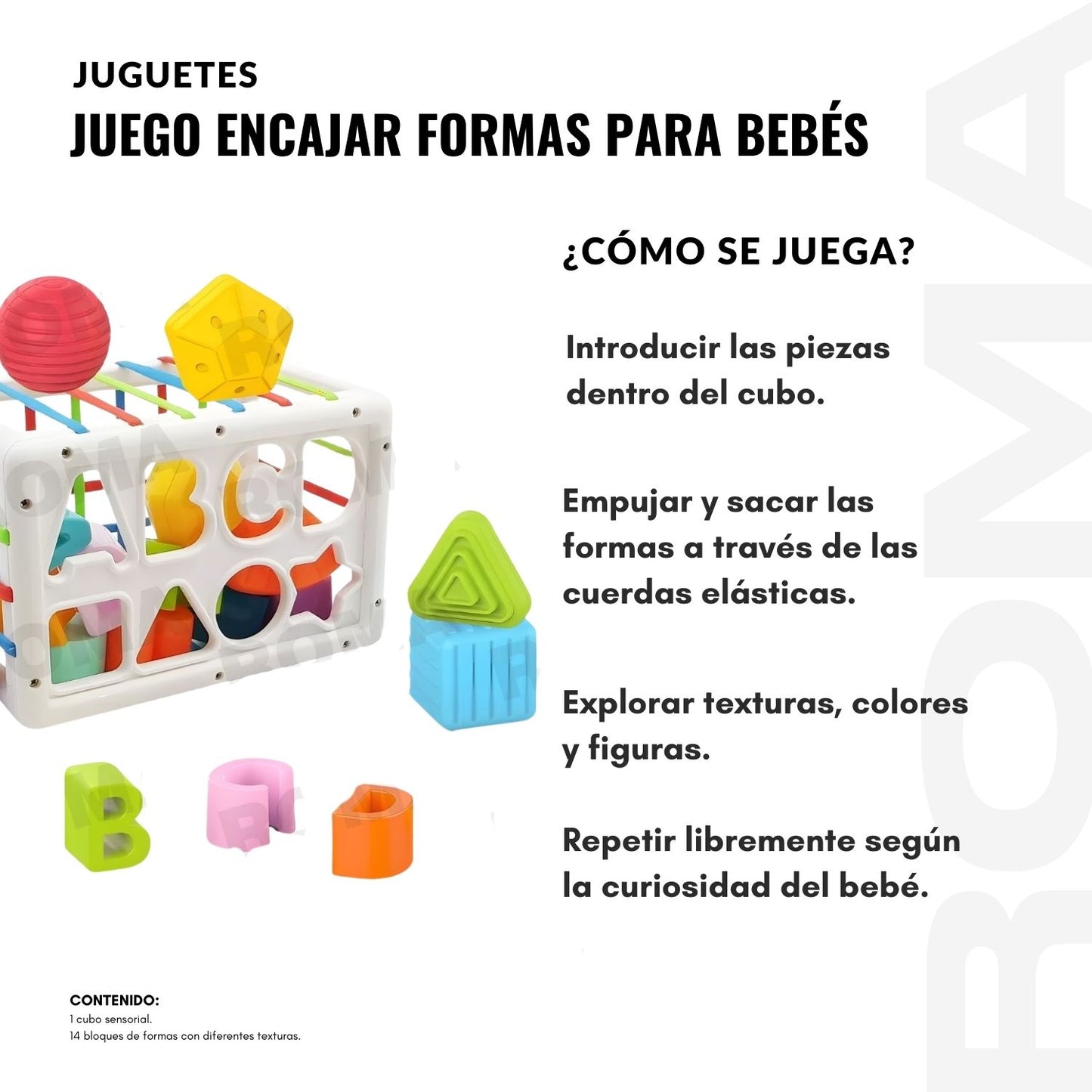 JUEGO ENCAJAR FORMAS PARA BEBÉS
