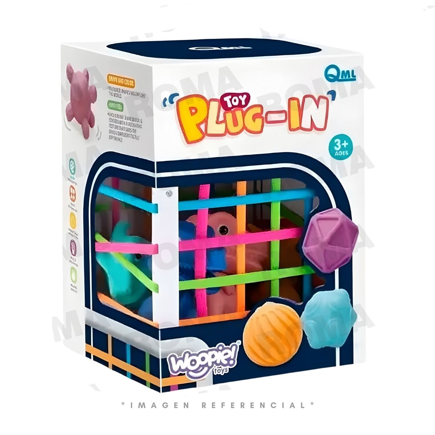 CUBO CON LIGAS DE DINOSAURIO