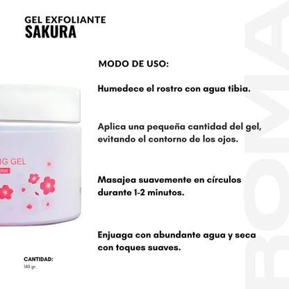 GEL EXFOLIANTE SAKURA 140G BIOAQUA