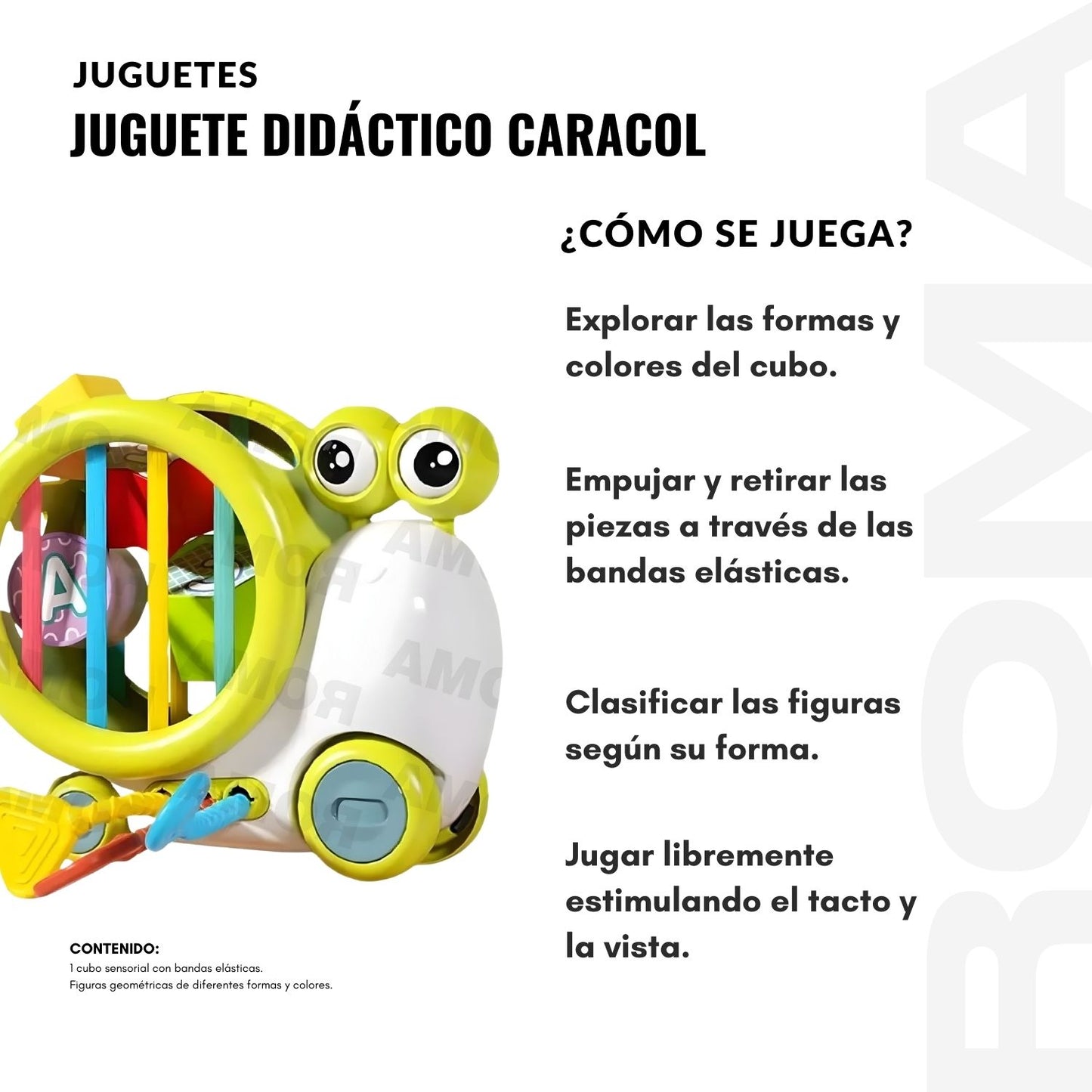 JUGUETE DIDÁCTICO CARACOL