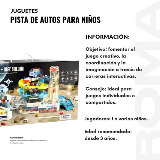 PISTA DE AUTOS PARA NIÑOS