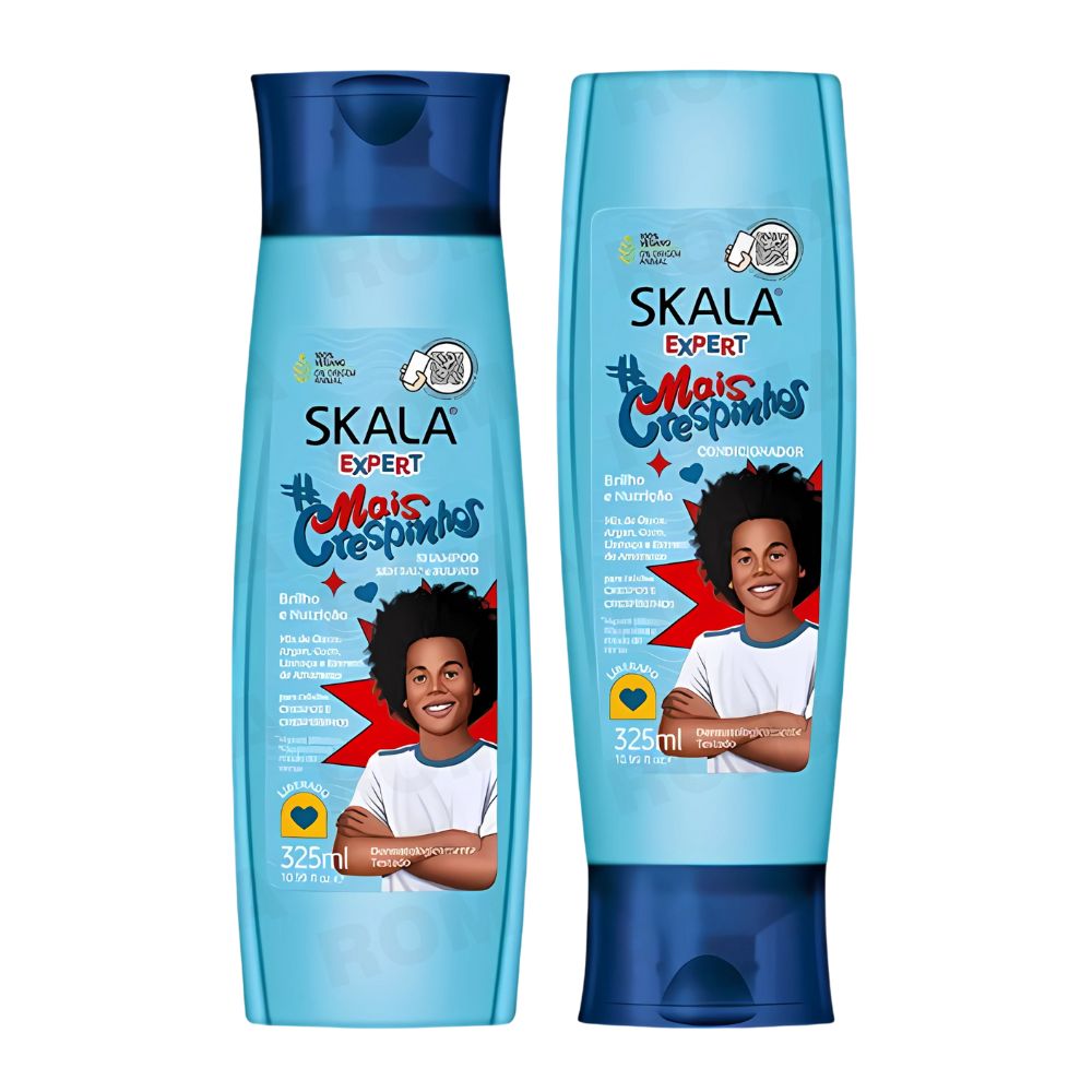 SHAMPOO + ACONDICIONADOR MAIS CRESPINHOS KIDS SKALA EXPERT 325ML
