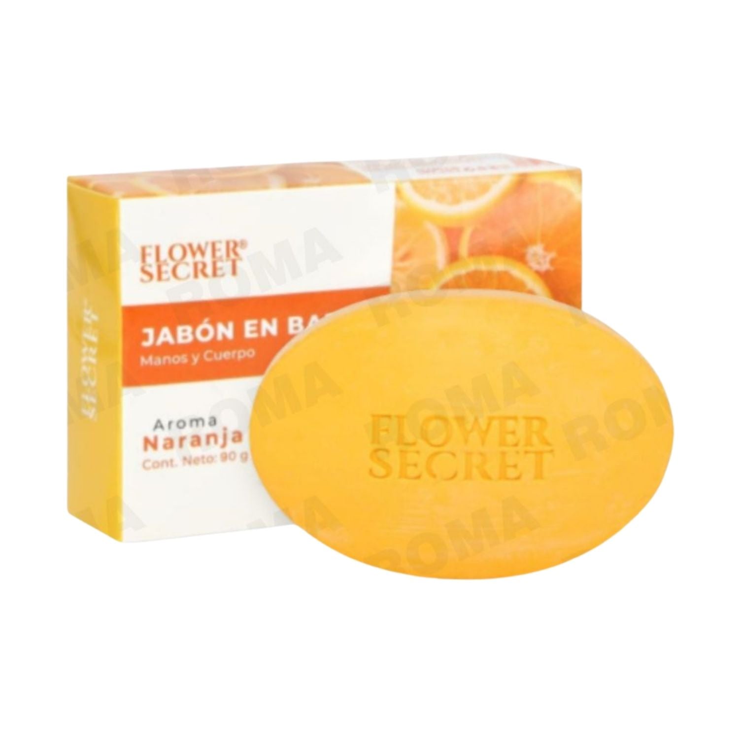 JABÓN EN BARRA AROMA NARANJA 90G FLOWER SECRET