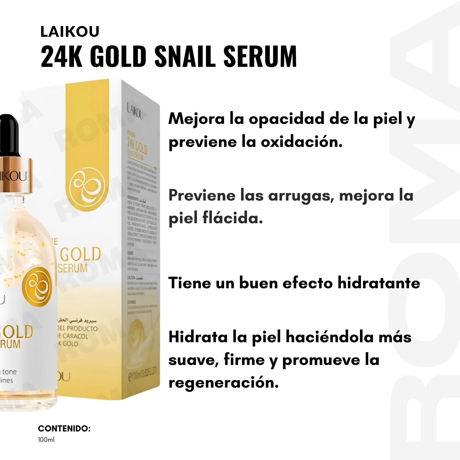 SERUM 24K GOLD SNAIL LAIKOU 100ML