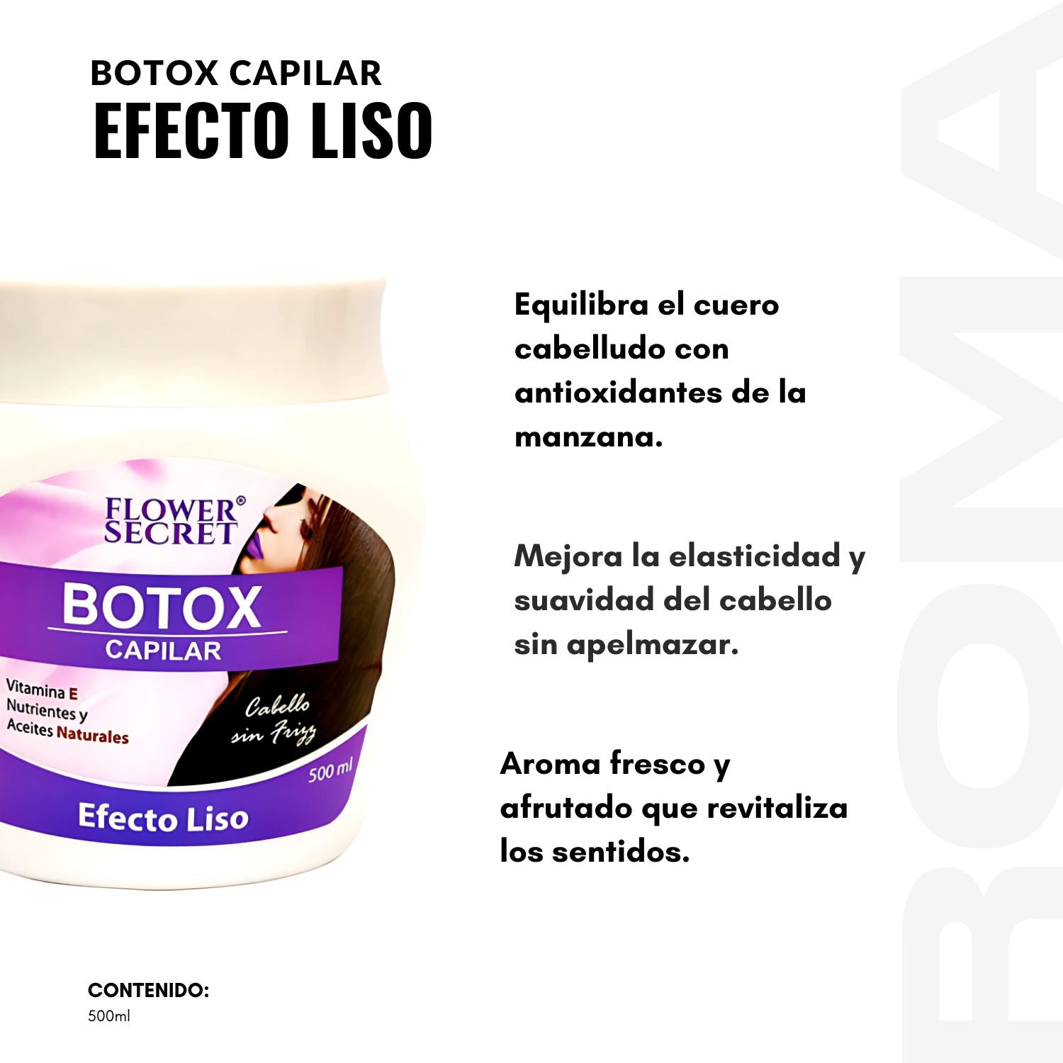 BOTOX CAPILAR EFECTO LISO FLOWER SECRET 500 ML