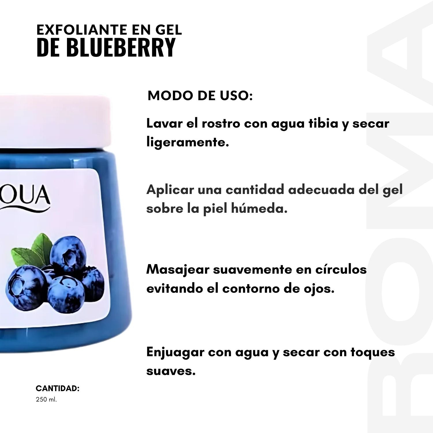 EXFOLIANTE EN GEL DE BLUEBERRY 250ML BIOAQUA
