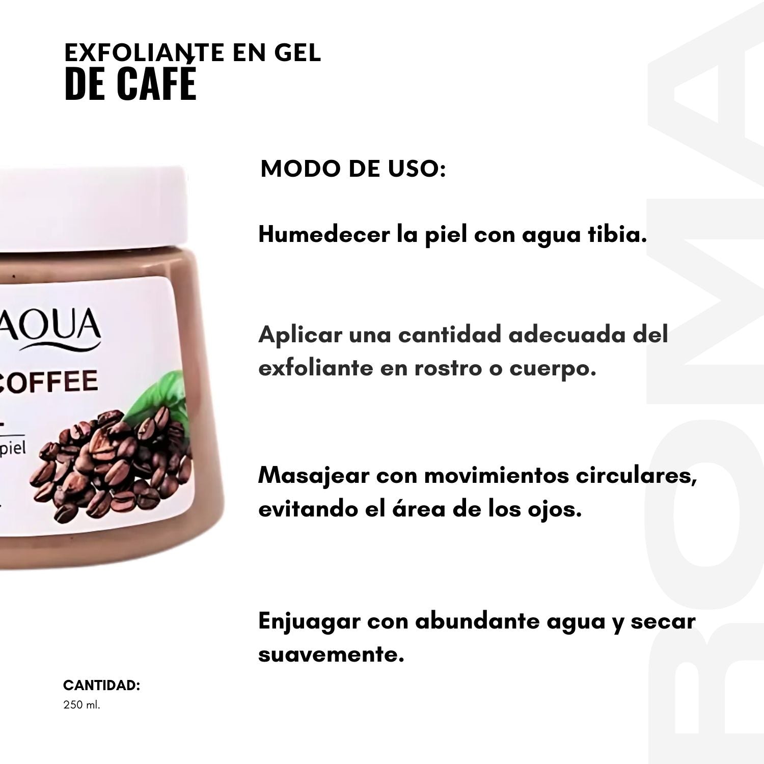 EXFOLIANTE EN GEL DE CAFÉ 250ML BIOAQUA