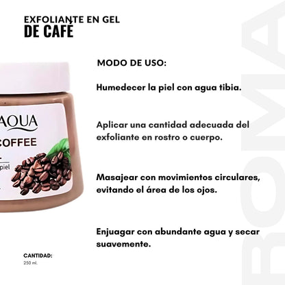 EXFOLIANTE EN GEL DE CAFÉ 250ML BIOAQUA