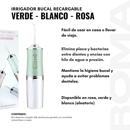 IRRIGADOR BUCAL RECARGABLE