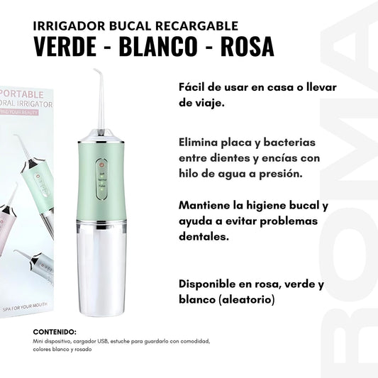 IRRIGADOR BUCAL RECARGABLE