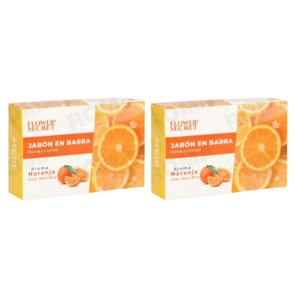 JABÓN EN BARRA AROMA NARANJA 90G FLOWER SECRET