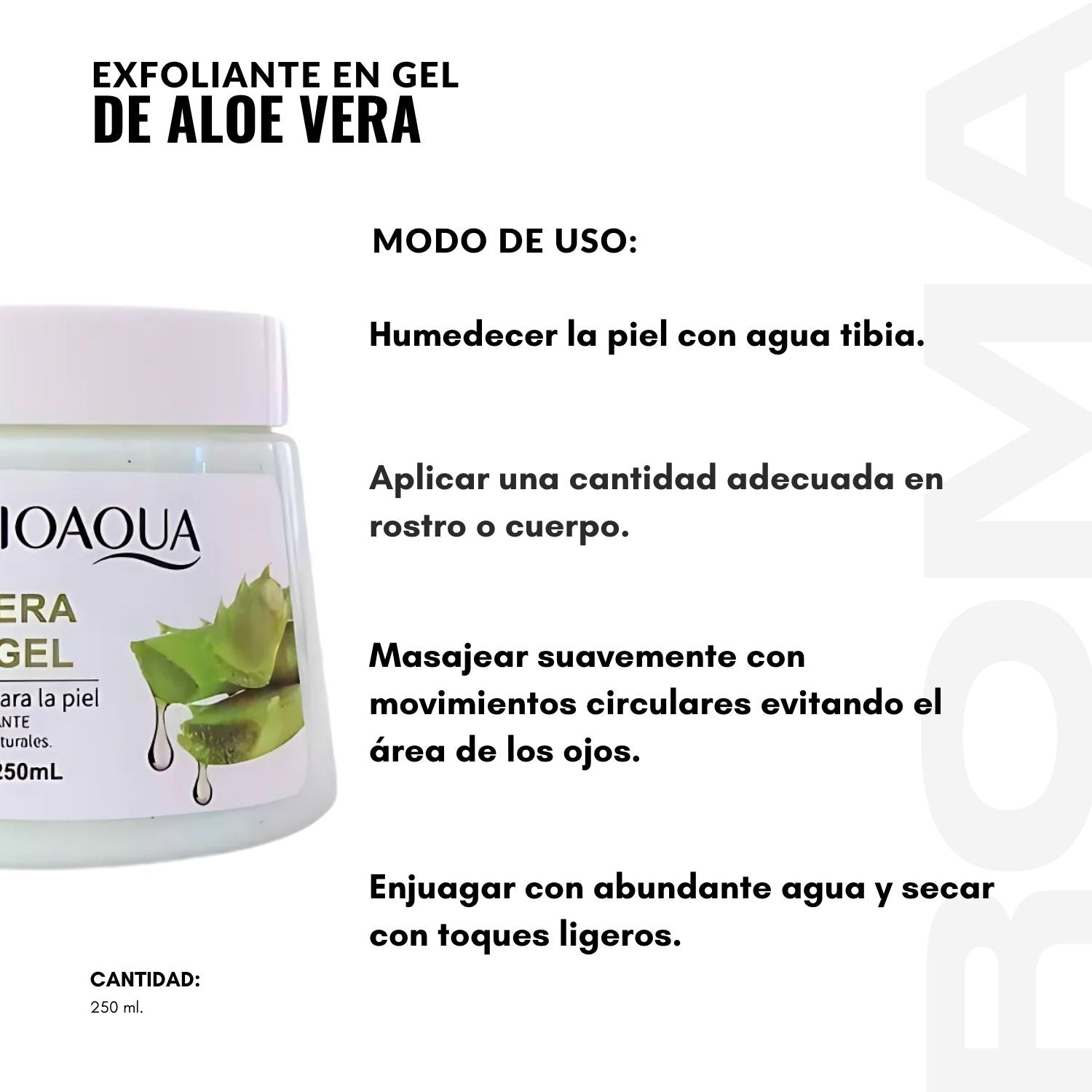 EXFOLIANTE EN GEL DE ALOE VERA 250ML BIOAQUA