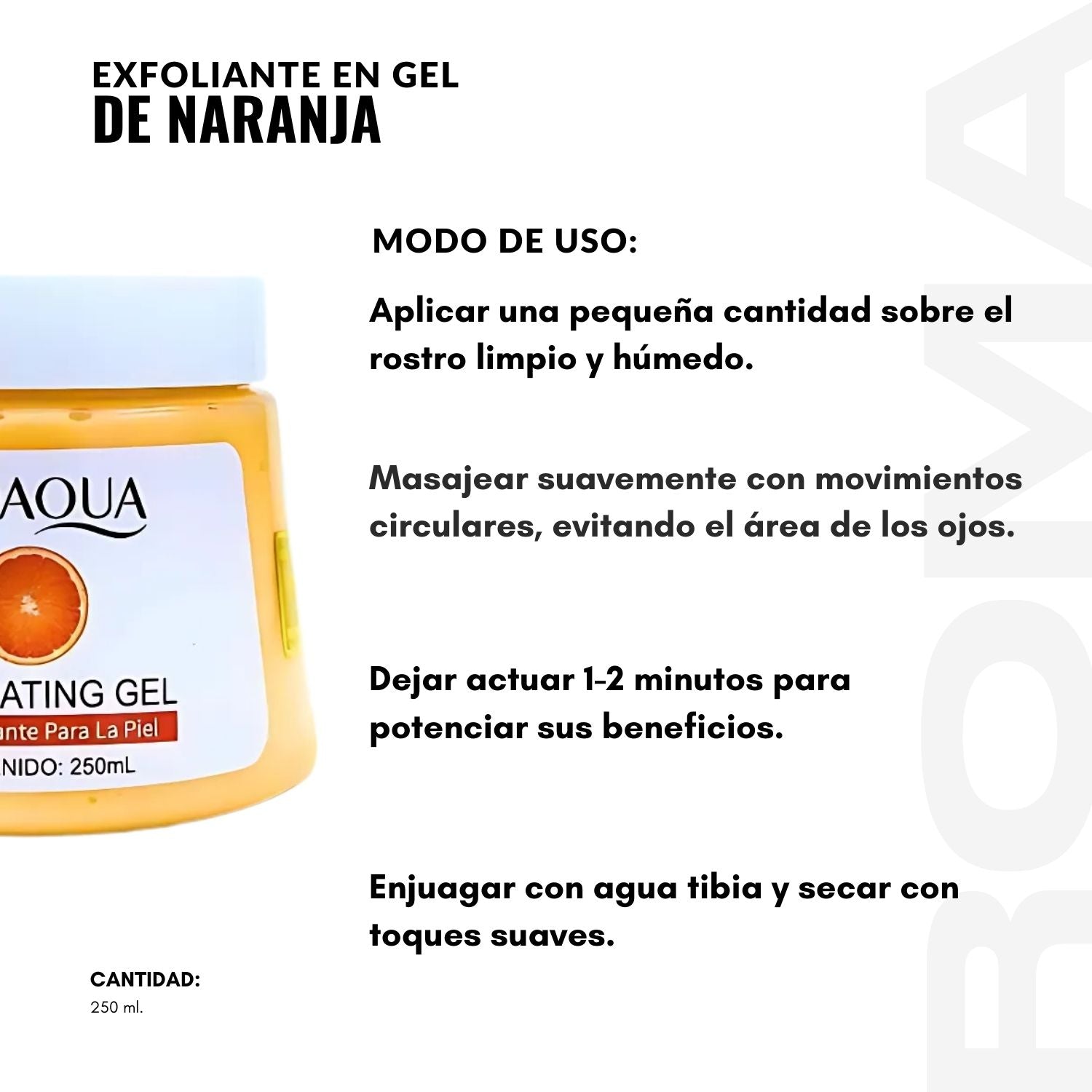 EXFOLIANTE EN GEL DE NARANJA 250ML BIOAQUA