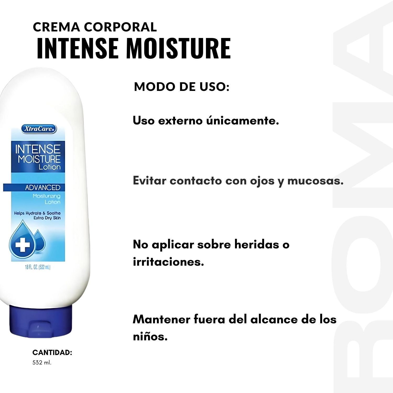 CREMA CORPORAL INTENSE MOISTURE 532ML