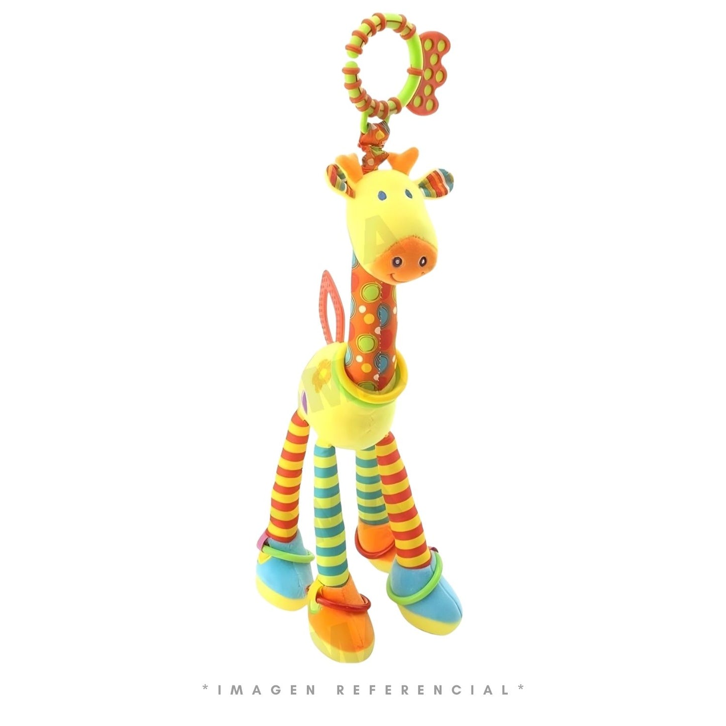 PELUCHE SENSORIAL DE JIRAFA PARA BEBÉ