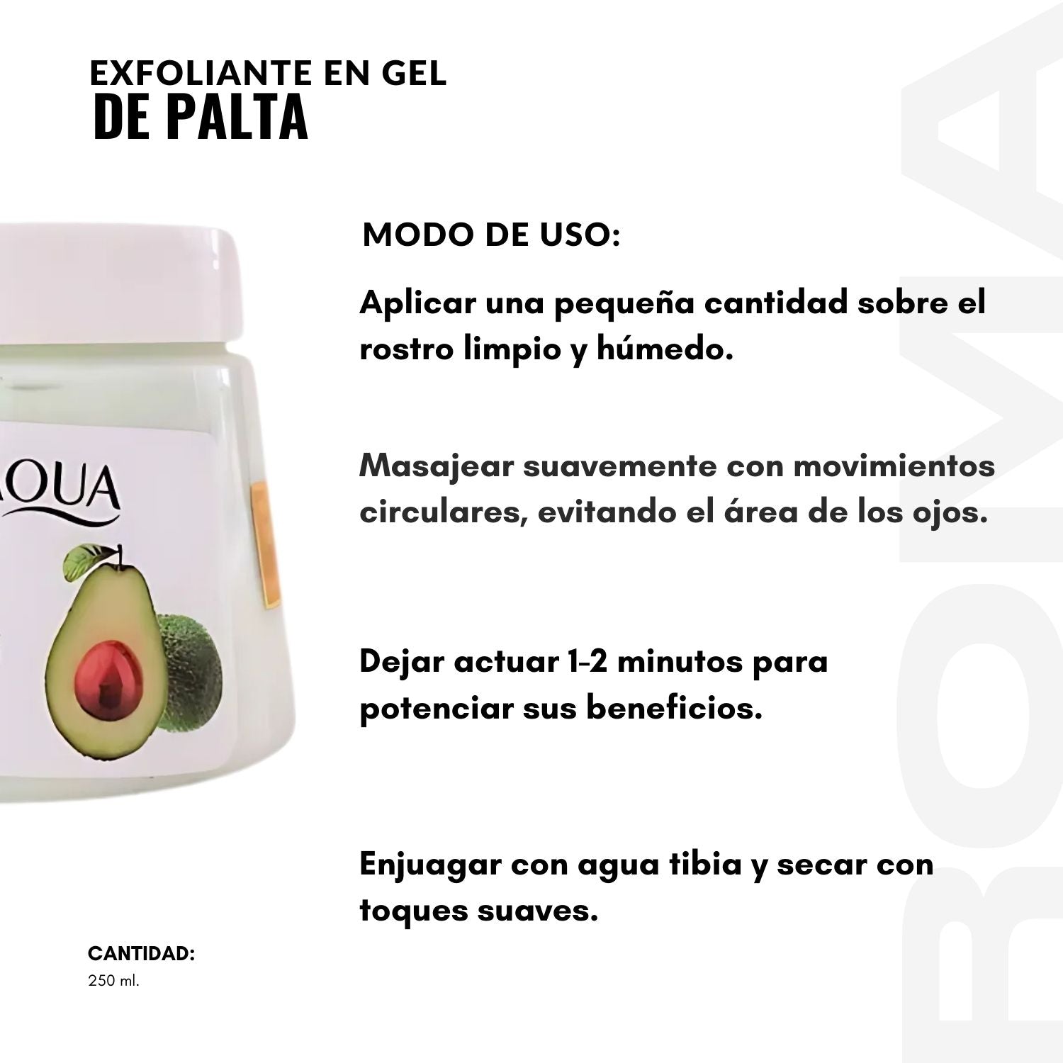 EXFOLIANTE EN GEL DE PALTA 250ML BIOAQUA