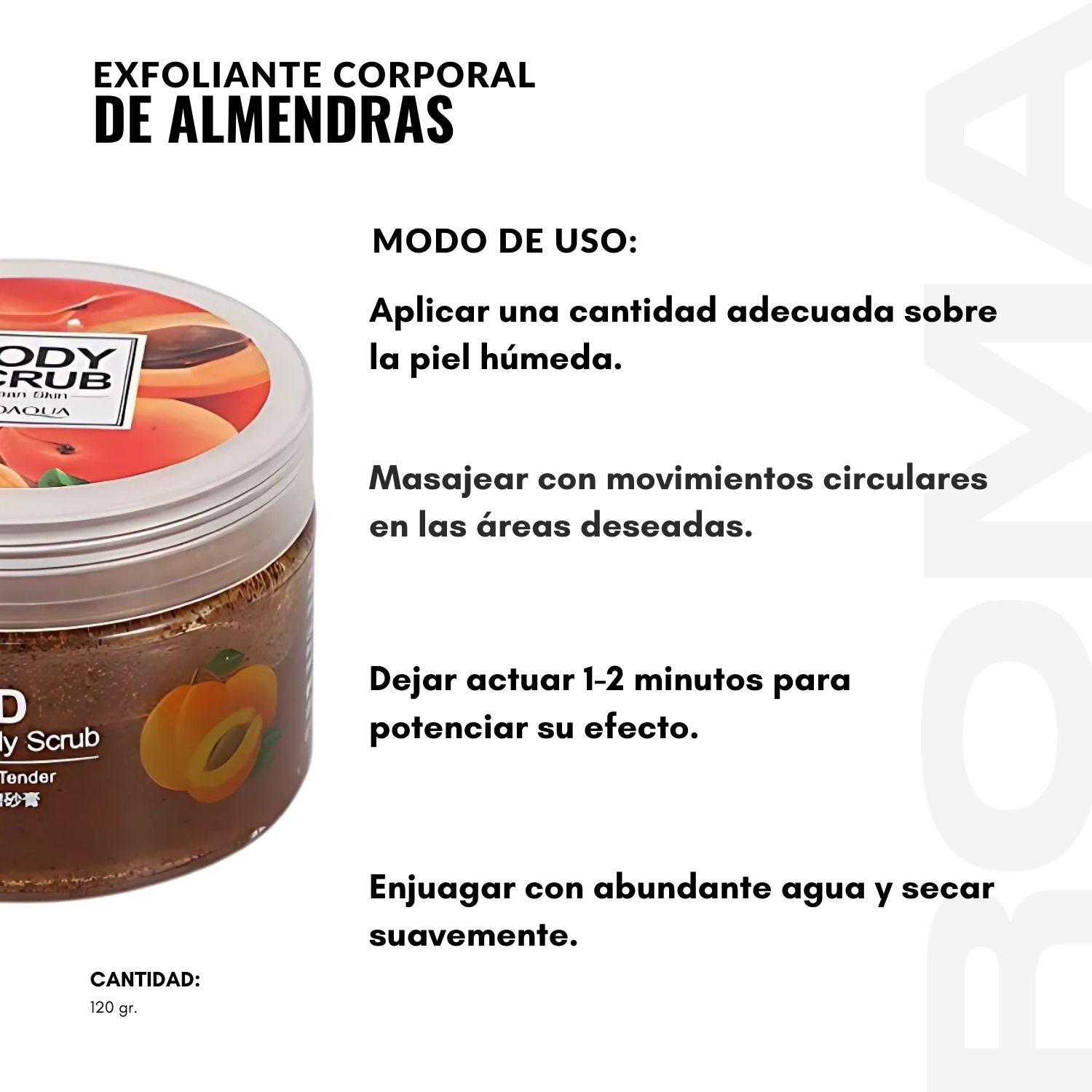 EXFOLIANTE CORPORAL DE ALMENDRAS 120G BIOAQUA